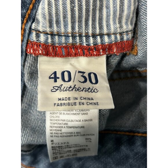 Tommy Bahama Mens Denim Jeans Authentic Classic Fit Mid Blue Straight Leg Sz 40 - Picture 5 of 8